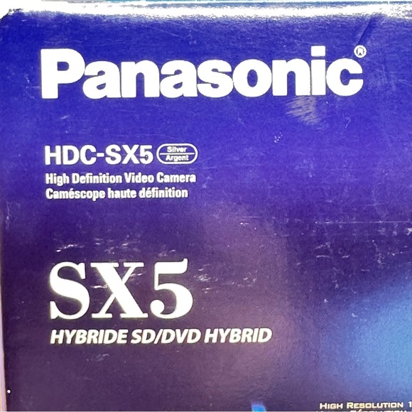 Panasonic HDC-SX5P-S HD 3CCD Camcorder AVCHD Hybrid SD/DVD Factory Sealed NIB - Picture 7 of 11